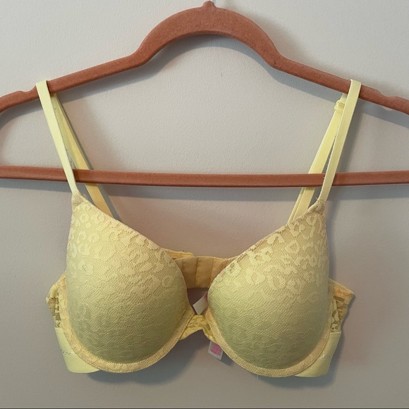 PINK Victoria's Secret Other - PINK Victoria's Secret Wear Everywhere Leopard Print Lace Pushup Bra 34B